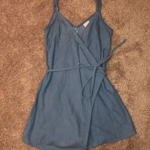 Chambray Tie Romper!